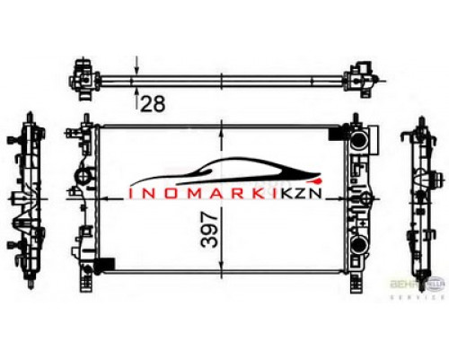 Купить Радиатор OPEL ASTRA J CHEVROLET CRUZE 1.4-1.6 A T 09- в Казани