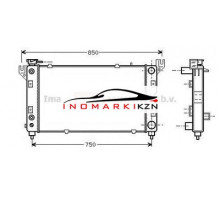 Радиатор CHRYSLER VOYAGER 2.0-3.3 95-02 на CHRYSLER VOYAGER GS