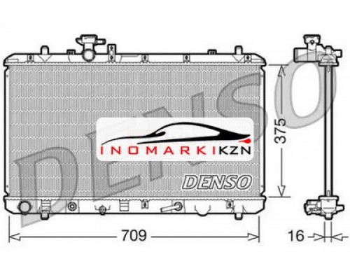 Заказать Радиатор охлаждение двигателя DENSO DRM47024 на Suzuki SX4 I (Classic) (2006–2009) в Казани