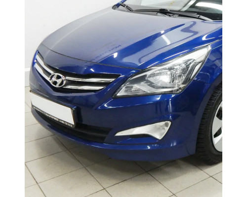 Заказать Бампер передний в цвет кузова Hyundai Solaris (2014-2017) рестайлинг в Казани