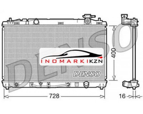 Купить Радиатор охлаждение двигателя DENSO DRM50042 на Toyota Camry VI (XV40) (2006–2009) в Казани