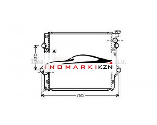 Купить Радиатор TOYOTA LAND CRUISER 120 4.0 03- в Казани