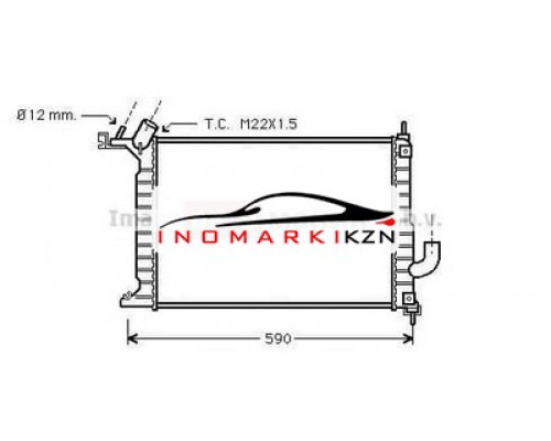 Заказать Радиатор OPEL VECTRA 2.0TD M T 97-03 в Казани