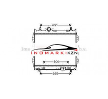 Радиатор CHRYSLER PT CRUISER 2.0-2.4 00- на Chrysler PT Cruiser (2000–2010)