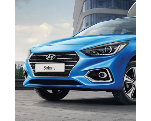 Заказать Бампер передний в цвет кузова Hyundai Solaris 2 (2017-2020) в Казани