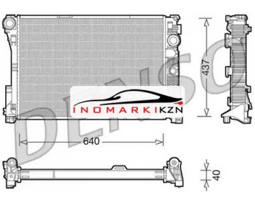 Заказать Радиатор двигателя DENSO DRM17045 на Mercedes-Benz C-klasse III (W204) (2006–2011) в Казани