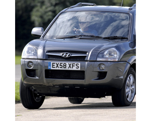 Заказать Бампер передний в цвет кузова Hyundai Tucson 1 (2004-2010) без расширителей в Казани