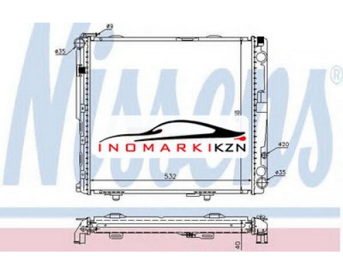 Купить Радиатор MB W124 2.5 3.0D 93-97 в Казани