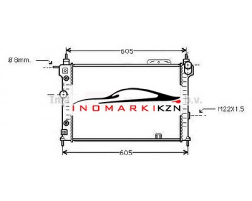 Заказать Радиатор OPEL ASTRA F 1.4-2.0 91-01 на Opel Astra F (1991–2002) в Казани