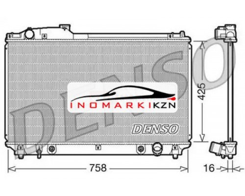 Купить Радиатор охлаждение двигателя DENSO DRM51003 на Lexus LS III (2000–2003) в Казани
