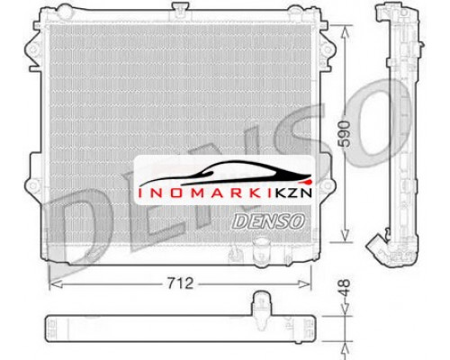 Купить Радиатор охлаждение двигателя DENSO DRM50074 на Toyota Land Cruiser 200 Series (2007–2012) в Казани