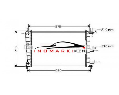 Купить Радиатор FORD FIESTA IV 1,25-1,4 95-02 MAZDA 121 III 1,25 96- в Казани
