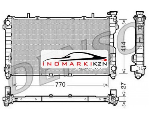 Купить Радиатор охлаждение двигателя DENSO DRM06011 на Chrysler Town &amp; Country IV (2000–2005) в Казани