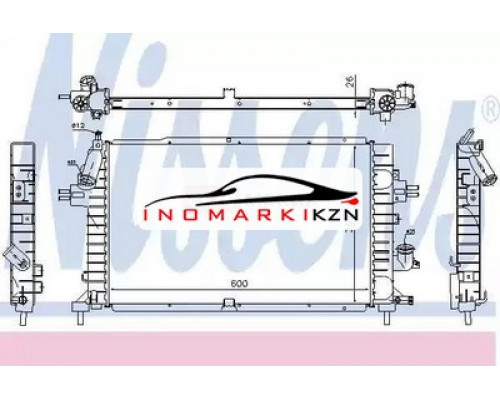Купить Радиатор двигателя NISSENS 63029A в Казани