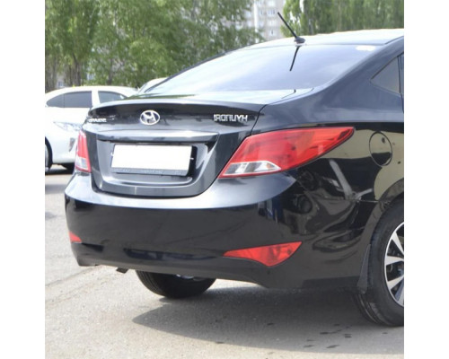 Заказать Бампер задний в цвет кузова Hyundai Solaris (2014-2017) седан рестайлинг в Казани