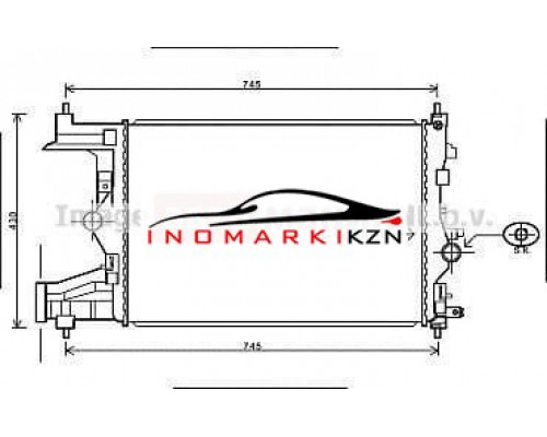 Заказать Радиатор OPEL ASTRA J CHEVROLET CRUZE 1.4 1.6 1.6T M T 09- в Казани