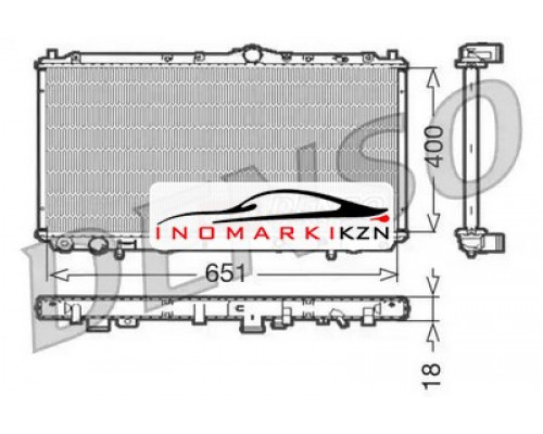 Купить Радиатор охлаждение двигателя DENSO DRM33061 в Казани