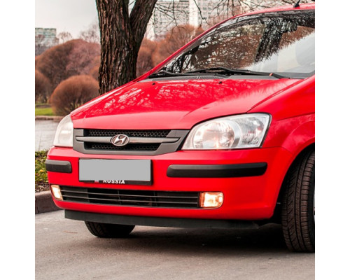 Купить Бампер передний в цвет кузова Hyundai Getz (2002-2005) дорестайлинг в Казани