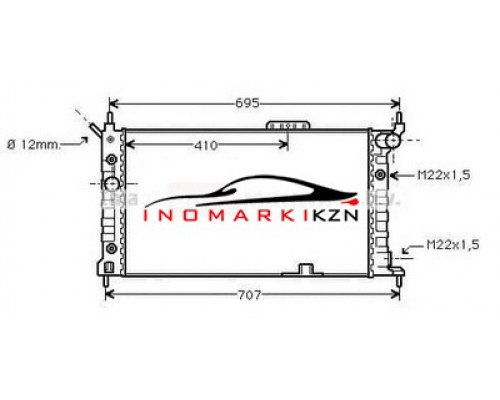 Купить Радиатор OPEL ASTRA F 1.4-2.0 91-06 на Opel Astra F (1991–2002) в Казани