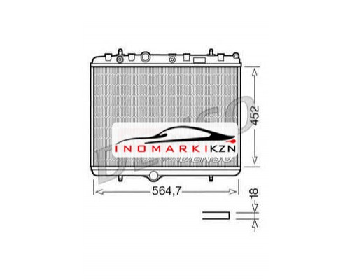 Заказать Радиатор CITROEN C4 C5 04- PEUGEOT 307 03- 308 07- PARTNER 08- в Казани