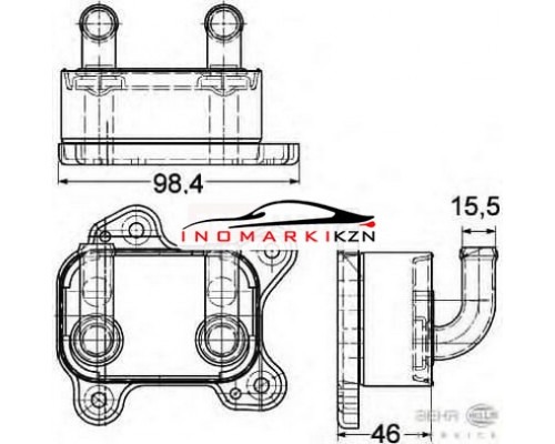Купить Радиатор масляный OPEL ASTRA G CORSA C 1.7TD 00-09 в Казани