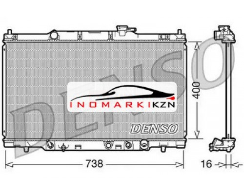 Заказать Радиатор охлаждение двигателя DENSO DRM40012 на Honda CR-V II (2001–2004) в Казани