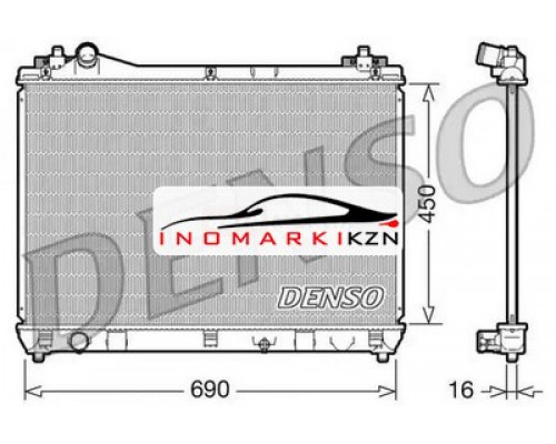Купить Радиатор охлаждение двигателя DENSO DRM47016 на Suzuki Grand Vitara III (2005–2008) в Казани